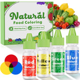 Nomeca natural food coloring red bottle pour for vibrant cakes and icing