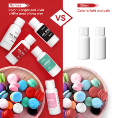 Nomeca buttercream color lets you tint frosting precisely and consistently.