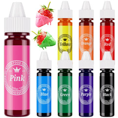 Nomeca red oil-based color dropper for chocolate and candy melts.
