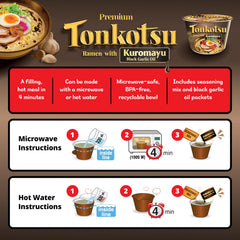 Nongshim noodles in creamy broth with steaming aroma.