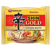 Nongshim Shin Gold pack-front showing a quick, tasty ramen option.