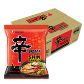 Nongshim Shin Ramyun spicy beef broth bowl delivers bold flavor in minutes.