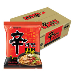 Nongshim Shin Ramyun spicy beef broth bowl delivers bold flavor in minutes.