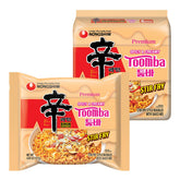 Nongshim Shin Toomba ramen spicy-cream bowl for a quick, flavorful dinner.
