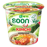 Nongshim Soon Kimchi Noodle Cup 6-pack for quick vegan meals.
