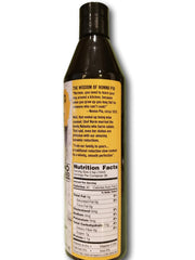Nonna Pia's Balsamic Glaze pour mid drizzle, ideal for finishing salads and grilled dishes.