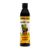 Nonna Pia's Classic Balsamic Glaze bottle front view for glossy drizzle.