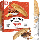 Nonni's Brown Butter Pecan Biscotti box for gifting and sharing.