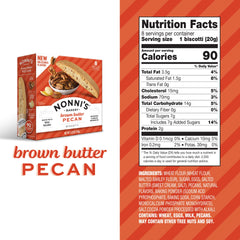 Sliced pecan pieces in Nonni's biscotti for rich nutty flavor.