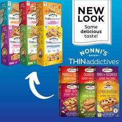 Nonni's THINaddictives lemon blueberry cookies offer bright flavor with a crisp bite.