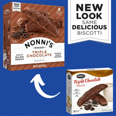 Dunkable biscotti with chocolate coating enhances coffee moments.