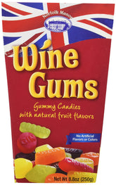 Norfolk Manor Wine Gums packaging, a classic British confection for sharing.