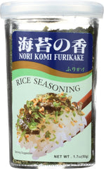 Nori Fumi Furikake seaweed sesame blend adds rich umami to a rice bowl