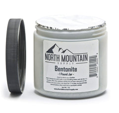 North Mountain Supply bentonite clay tamper-seal jar for freshness