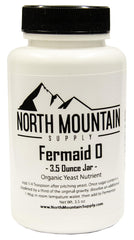 North Mountain Supply Fermaid O yeast nutrient jar, aiding aroma and fermentation control.