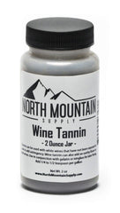 North Mountain Supply WT-2oz Wine Tannin jar with tamper-evident seal preserves aroma and freshness.