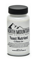 North Mountain Supply yeast nutrient jar supports healthy fermentation for wine, beer, mead, and cider.
