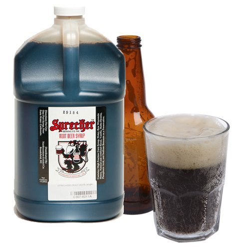 Northwestern Extract Sprecher Root Beer bottle pour reveals rich, creamy head for a classic serve.