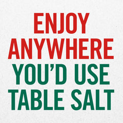 NoSalt in-use sprinkle on food close-up shows flavor without added sodium.