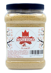 Nova Maple Sugar 3 lb pack, pure Grade A sugar for baking and topping.