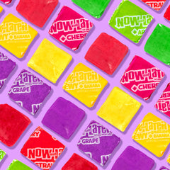 Now and Later apple flavor close-up, bright and tangy notes