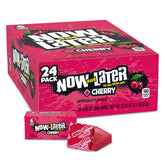 Now and Later cherry pack front, 24-pack ideal for sharing.