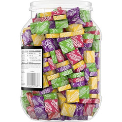 Now and Later jar close-up texture – candy softening into a chewy bite.
