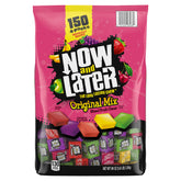 Now and Later Original Mix 150-count pack with mixed fruity flavors for sampling and sharing