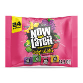Now and Later Original Mix 24-pack with four-packs of bold fruity candies.