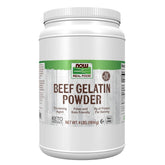 NOW Foods beef gelatin powder 4 lb container for natural thickening and protein.