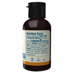 NOW Foods BetterStevia English Toffee pour captures convenient flavor in hot or cold drinks