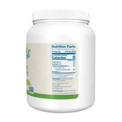 NOW Foods BetterStevia powder on measuring spoon for precise keto-friendly sweetness.