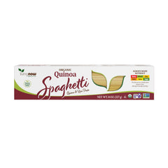 NOW Foods Quinoa Spaghetti packshot highlighting gluten-free pasta for weeknight meals