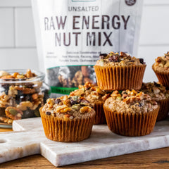 NOW Foods Raw Energy Nut Mix with pecans, heartier bite and iron-rich snacking
