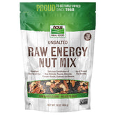 NOW Foods Raw Energy Nut Mix with raisins, a portable iron source for quick snacking