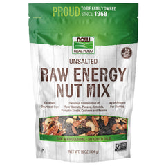 NOW Foods Raw Energy Nut Mix with raisins, a portable iron source for quick snacking