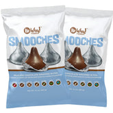 No Whey! Smooches foil-wrapped chocolates for holiday gifting and sharing.
