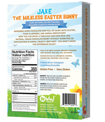 No Whey! Foods Jake milkless bunny displayed in festive Easter packaging.