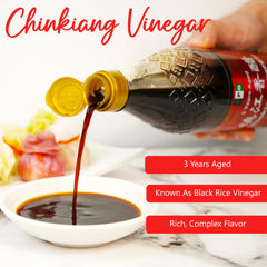 NPG Chinkiang Vinegar ingredients close-up illustrating natural fermentation.