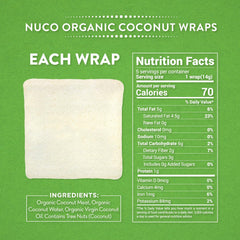 NUCO DUO coconut wrap as taco shell alternative, vegan and paleo-friendly.