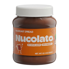 Nucolato hazelnut spread jar with silky texture for easy spreading