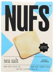 Nufs Crackers Crispy Sea Salt close-up of crisp texture for snacking