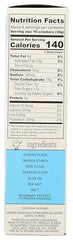 Nufs Crackers Crispy Sea Salt packaging highlighting premium ingredients