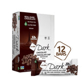 NuGo Dark Chocolate Chip bar, dipped in real chocolate, provides a satisfying flavor and protein boost.