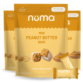 Numa mini peanut butter bars pack showing convenient single-serve snacks