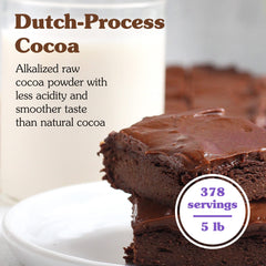 NuNaturals Dutch-process cocoa powder in a mug delivers smooth hot cocoa.