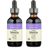 Nunaturals Vanilla Stevia bottle shown for sugar-free sweetness in drinks.
