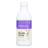 NuNaturals Stevia Simple Syrup bottle shown as sugar-free sweetness option