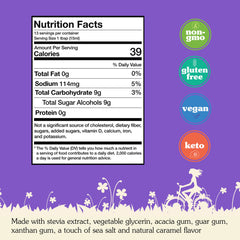 Nunaturals Stevia Syrup Salted Caramel coffee topper enhances flavor with zero calories