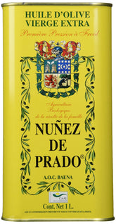 Nunez De Prado olive oil bottle — premium EVOO for cooking and finishing